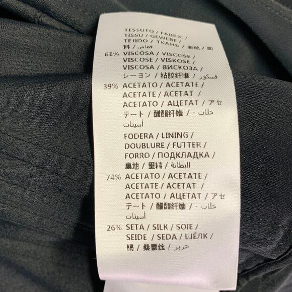 ALEXANDER MCQUEEN Size 4 Black Viscose Blend Ruffled Off Shoulder Evening Gown - Picture 6 of 8